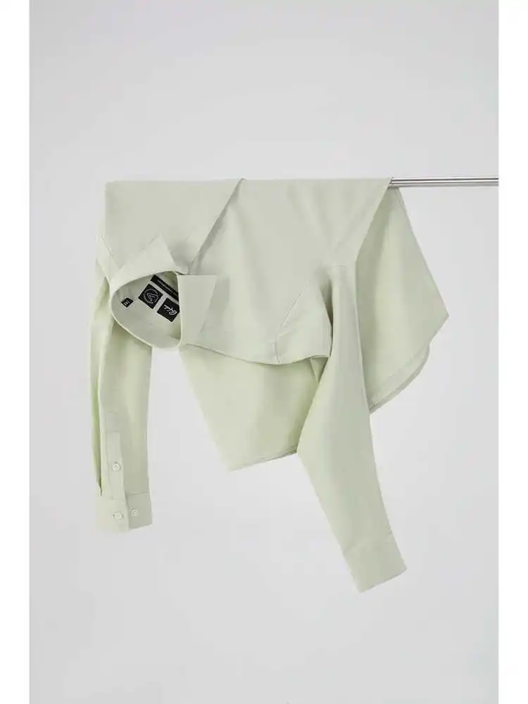 الفاخرة الإيطالية! مزيج الكتان ليوسيل! الخريف الرجال Busin Adstration الراقية irt العصرية الوقوف تناسب طويلة Sve بعقب... #3