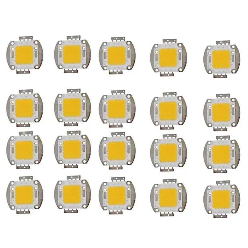 

Светодиодная лампа 20X 100 Вт, высокомощный чип, лампа для самостоятельной сборки, теплый белый свет-AT30