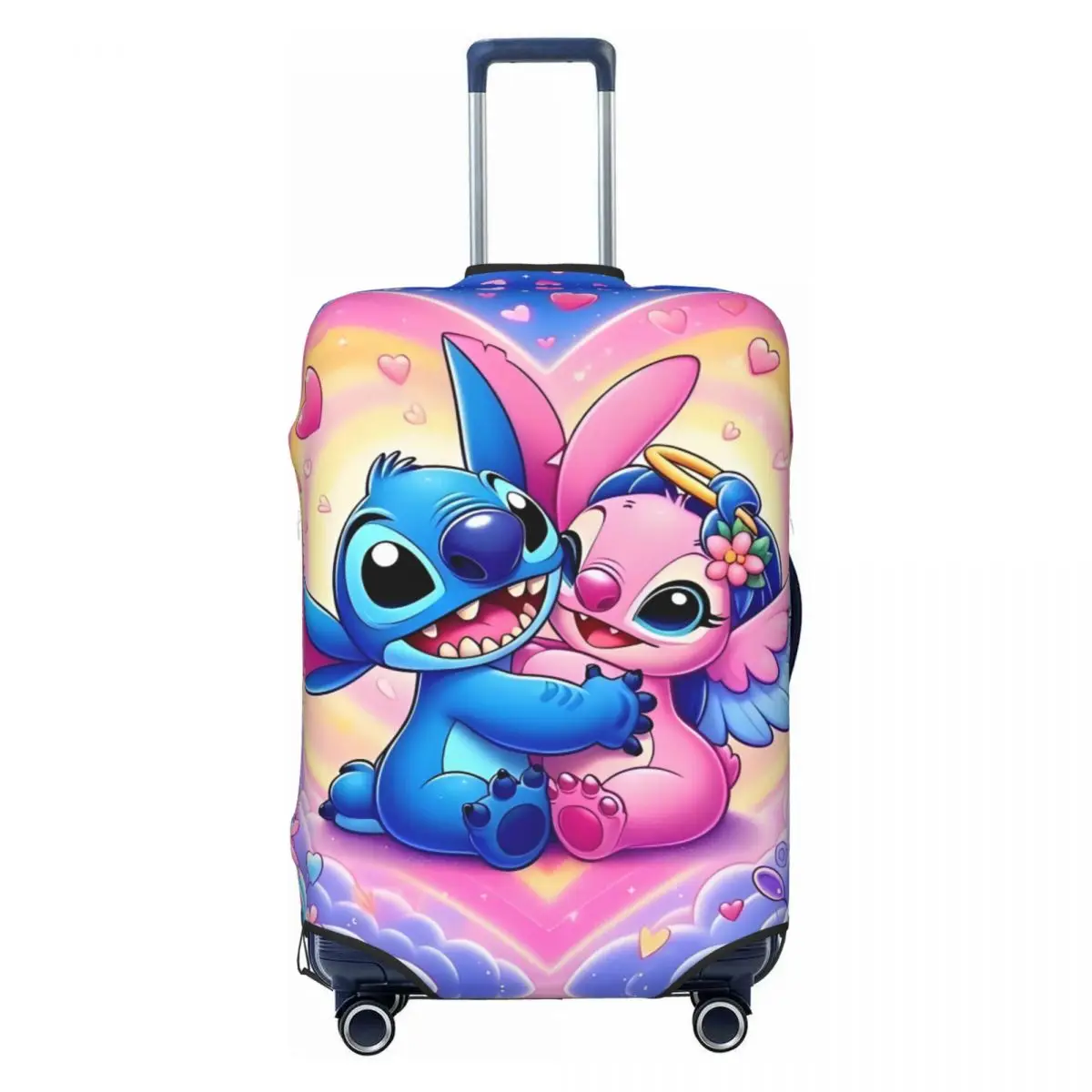 

Custom Stitch Anime Cartoons Travel Luggage Cover Washable Suitcase Cover Protector Fit 18-32 Inch