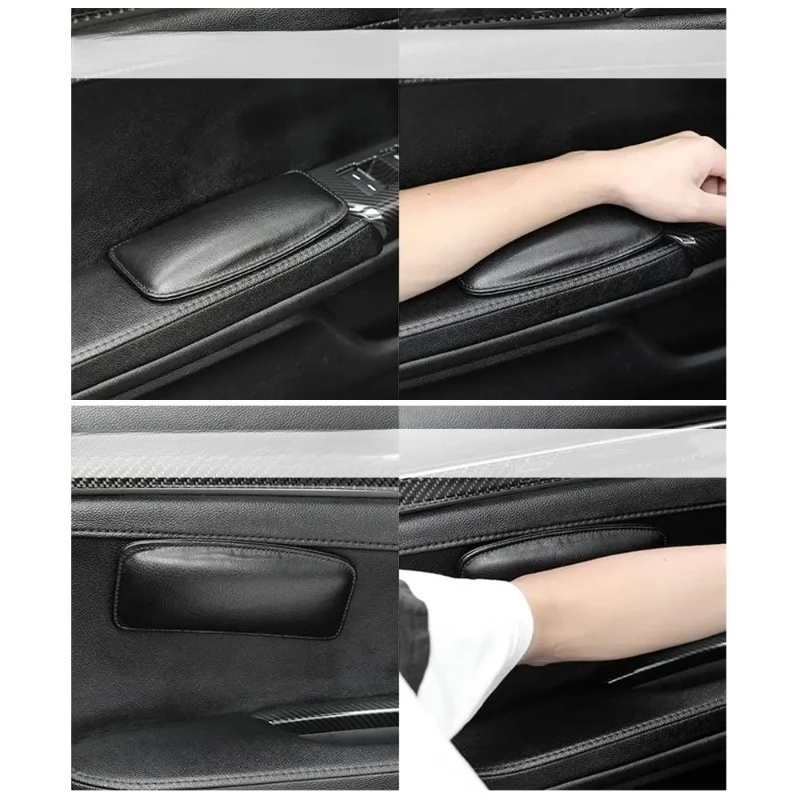 Soft Leather Car Knee Cushion Universal Center Console Pad for Knee Leg And Elbow Support Car Door Armrest Support