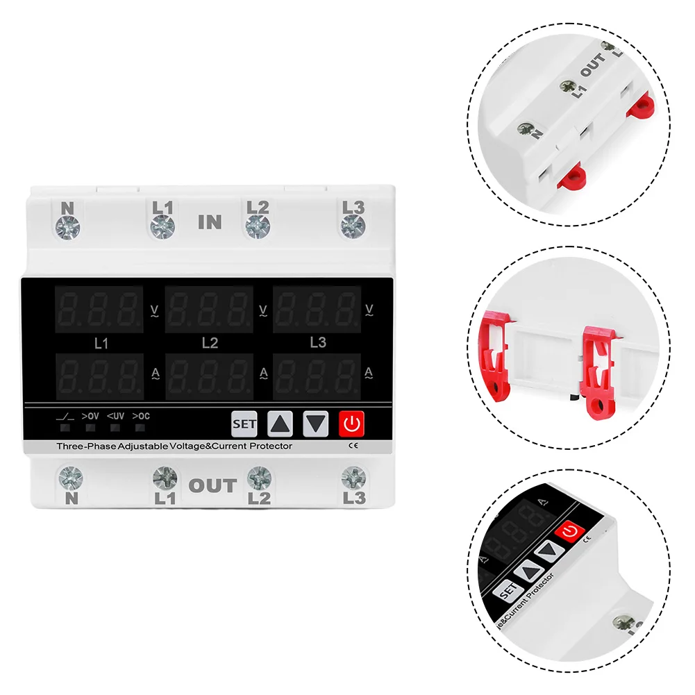 three-phase-protection-and-monitoring-unit-with-adjustable-voltage-range-and-digital-readout-for-ac120v-to-300v-applications