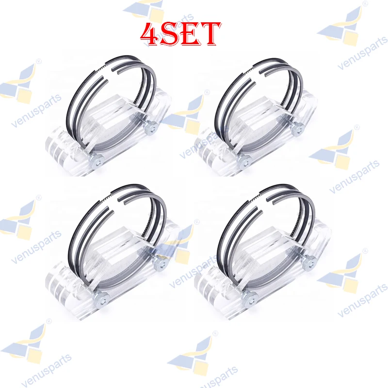 96mm 4 Set Piston Ring For Toyota New 2Z 13Z 14Z 96*2+2+4mm 13011-78702-71 13011-30020/21/22 13011-30040/50/51 SDT10-175ZY