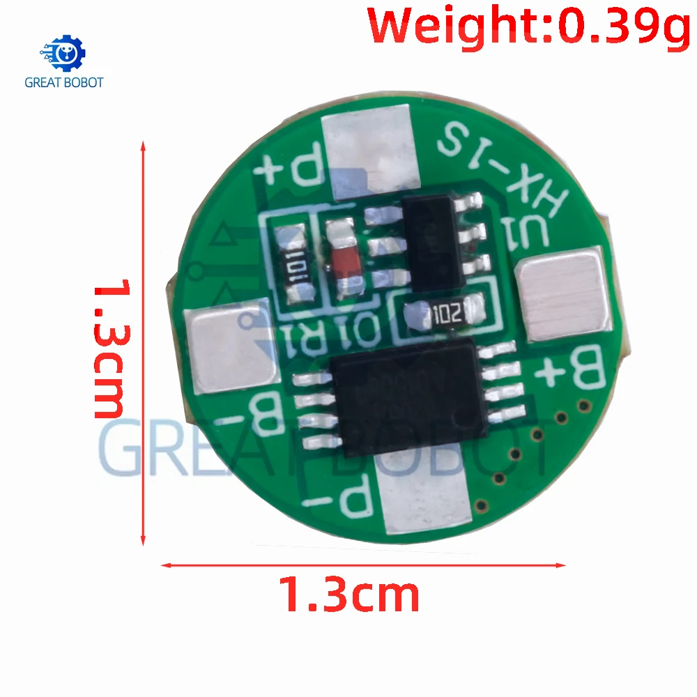 1 ~ 3PCS 1S 3.7V Li-ion/Lipo Placa de cargador de batería: 2.5A con módulo de protección BMS