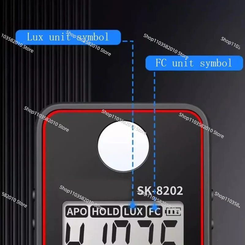 SK-8202 Illuminance Meter Color Temperature CRI Spectrum LED Brightness Lumen Light Detector
