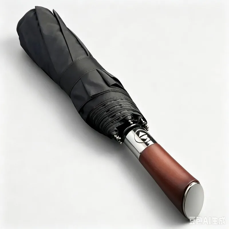 Windproof Large Umbrella Men 8 Ribs Fully Automatic Umbrella Heavy Rain Outdoor Wooden Folding Umbrellas Compact Parasol