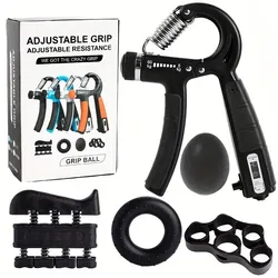 Adjustable Finger And Forearm Strengthening Kit - Improve Grip Strength And Flexibility With Resistance Hand Grippers