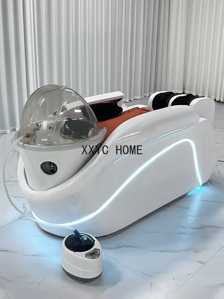 Электрический массажный шампунь для волос, специальная циркуляция воды, фумигация, красота