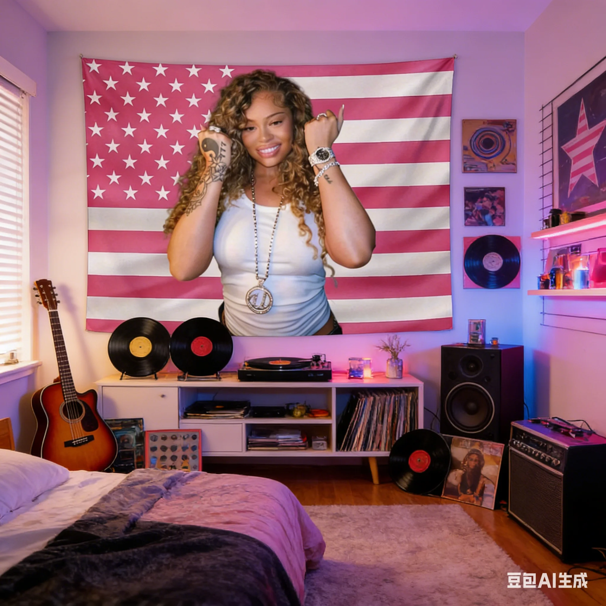 1 Stück SLKIRGHX Wandteppich mit Latto-Flagge, Wandbehang, Kunst, Heimdekoration – langlebig und leicht, waschbar, für Wohnzimmer, Schlafzimmer, Fest