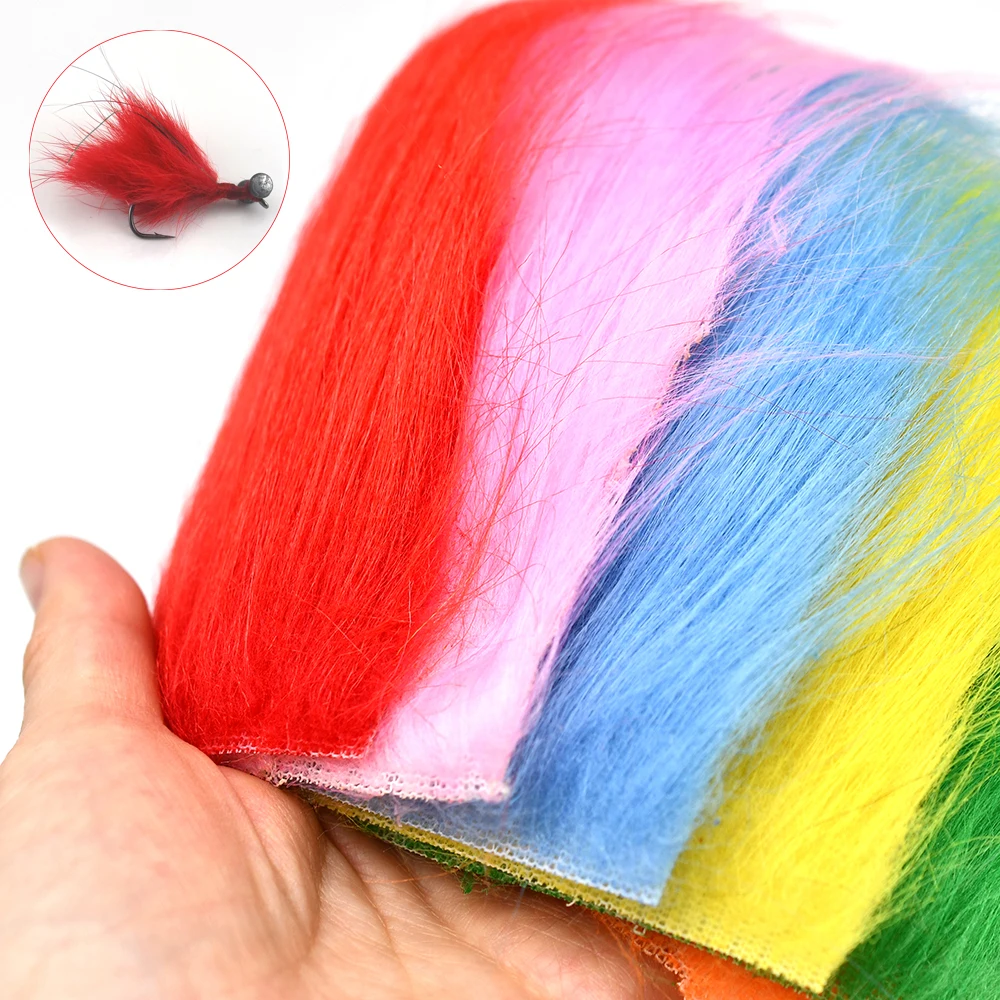 MNFT 2packs Long Fiber Fly Tying Materials Streamer Fly Tying Material 11colors available