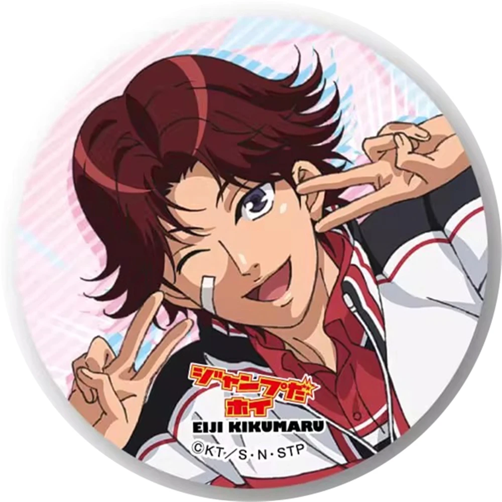 58mm Anime Nowy Książę Tenisa Ryoma Echizen Kikumaru Eiji Kaidoh Kaoru Cosplay KOSTIUM Odznaka Przypinka SPTE Broszka z Blachy ﻿   Rekwizyt