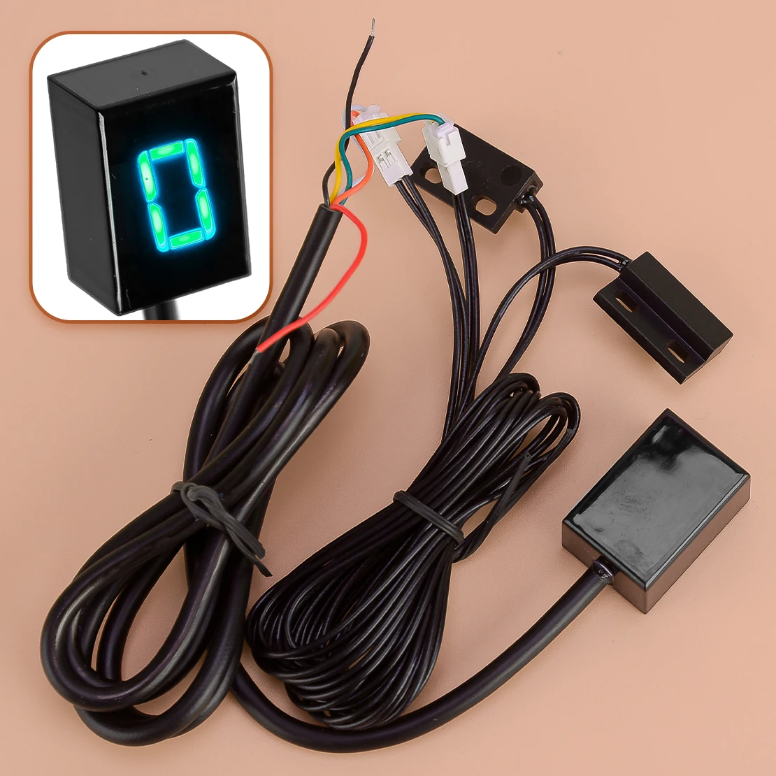 

Universal Motor Green Color Digital Gear Indicator Display Shift Lever Sensor 6 Speed for Motorcycle Bike High Quality