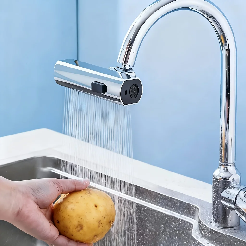 

1pc a Multifunctional Faucet Nozzle with Three Speed Settings, Designed for Pressurized Water Flow, Suitable for Both Kitchen