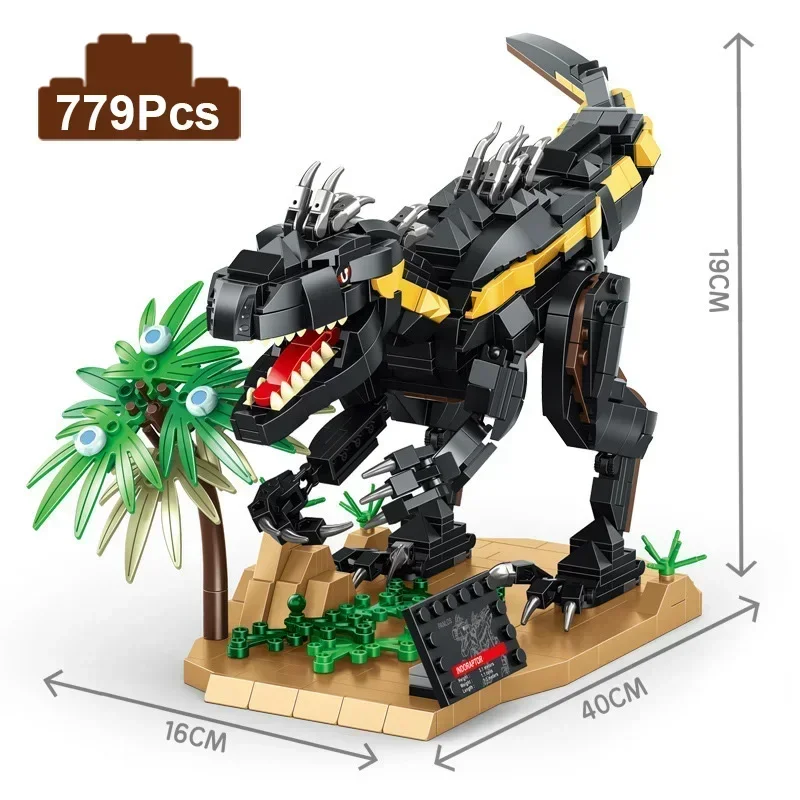 

Creative Big Size Tyrannosaurus Rex Building Blocks Toy Jurass Mosasaur Dinosaur Park Blocks Brontosaurus Toys for Children Gift