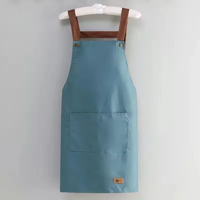 Waterproof Kitchen Apron with Large Pocket for Restaurants