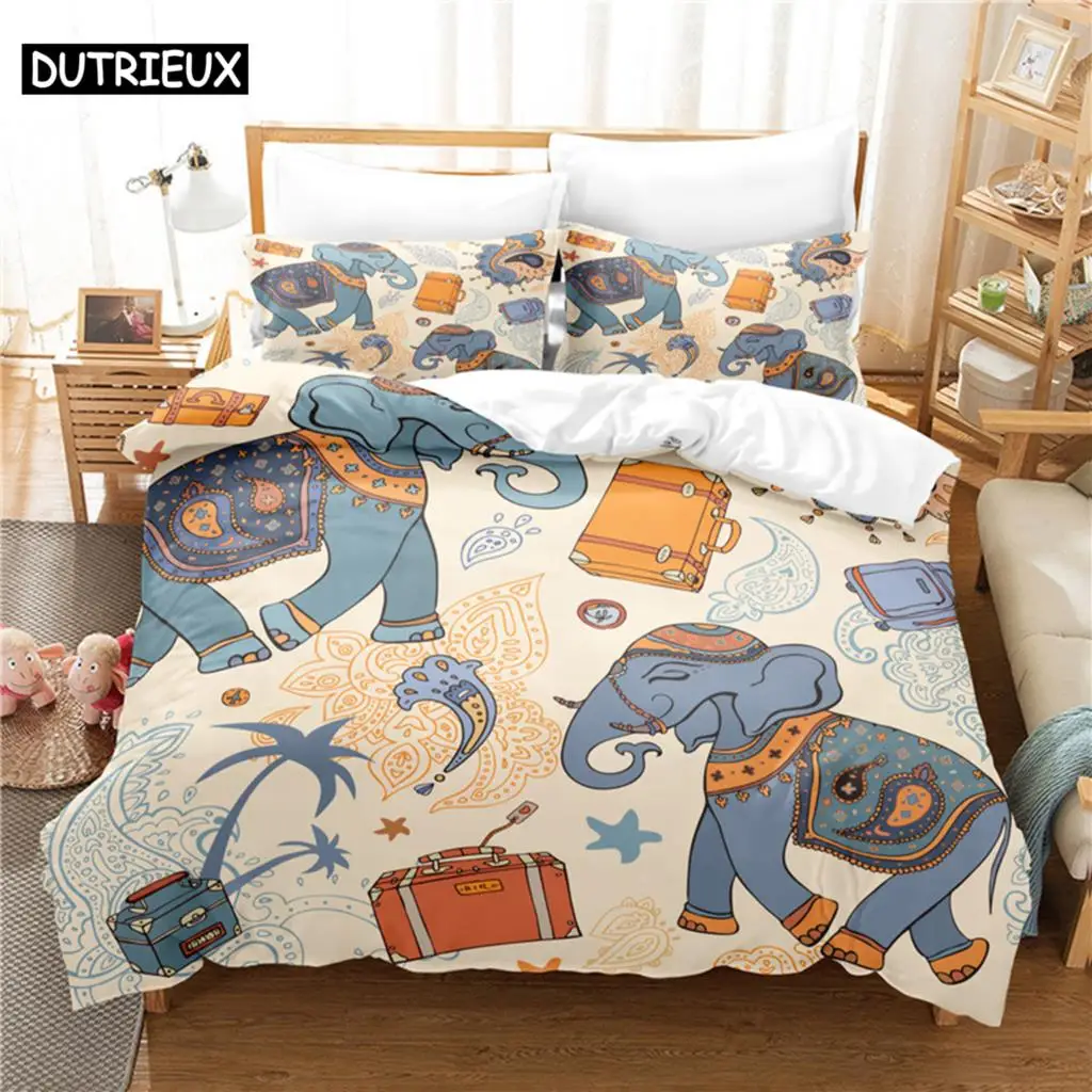 

Elephant Bedding Set Duvet Cover Set 3d Bedding Digital Printing Bed Linen Queen Size Bedding Set Fashion Design