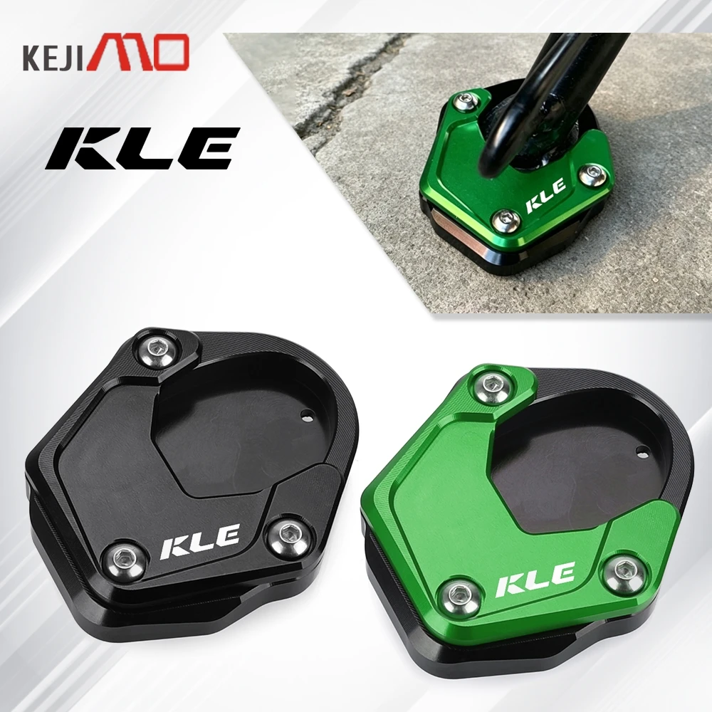 

For Kawasaki KLE500 KLE 500 SE ABS 2025 2026 2027 Motorcycle Accessories CNC Kickstand Foot Side Stand Extension Support Pads