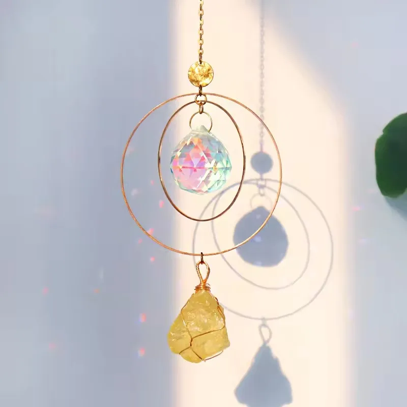 Spherical Prism Crystal Sun Catcher Moon Magic Light Catcher Rainbow Maker Window Car Hanging