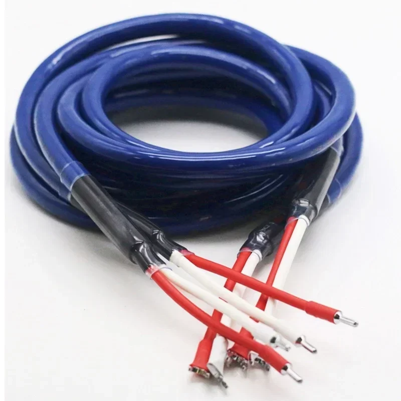 SPK-4500 occ sterling silver plated 9 square fever speaker amplifier hifi audio main line audio cable