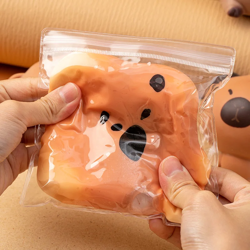 الكرتون كابيبارا اسفنجي الإجهاد الإغاثة اللعب ضغط الاسترخاء تململ تنفيس اللعب كابيبالا الإجهاد الكرة الجدة حفلة هدية زخارف مكتب #4