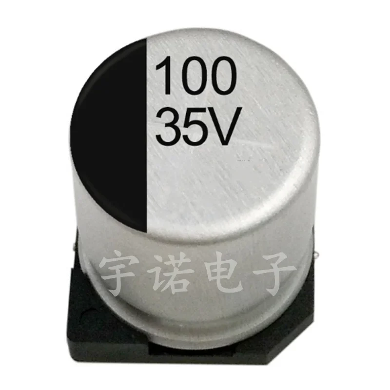 

10piece 35V100UF Aluminum Electrolytic Capacitor 6.3*7.7mm SMD High-quality Good Quality Patch 100uf 35v Size：6.3x7.7（MM）