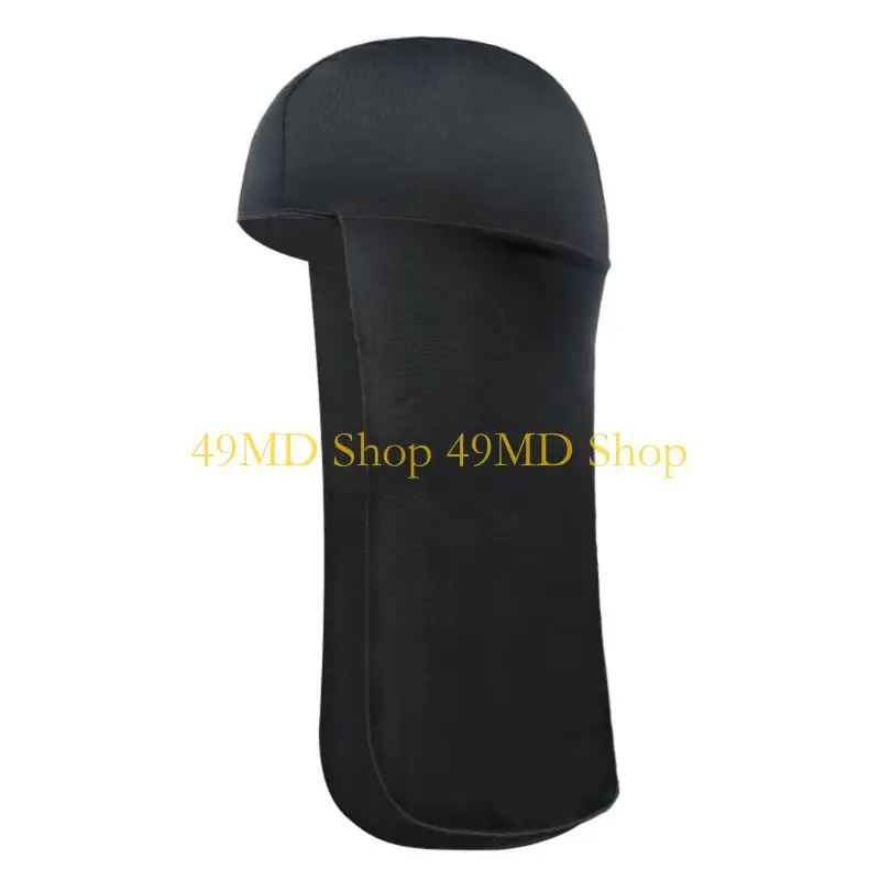 49MD Outdoor Sports Neck Protector Hooded Cap Extended Neck Panel Open Front Design