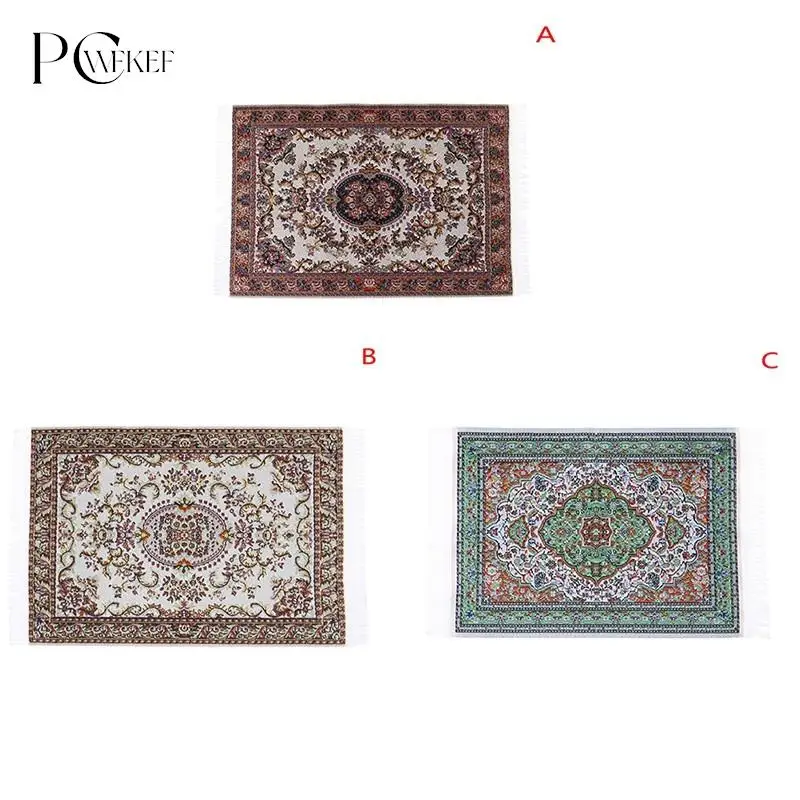 1/12 Scale Dollhouse Miniature Turkish Style Area Rug/Carpet/Mat Floor Coverings for Dolls House Any Rooms Furniture Decoration