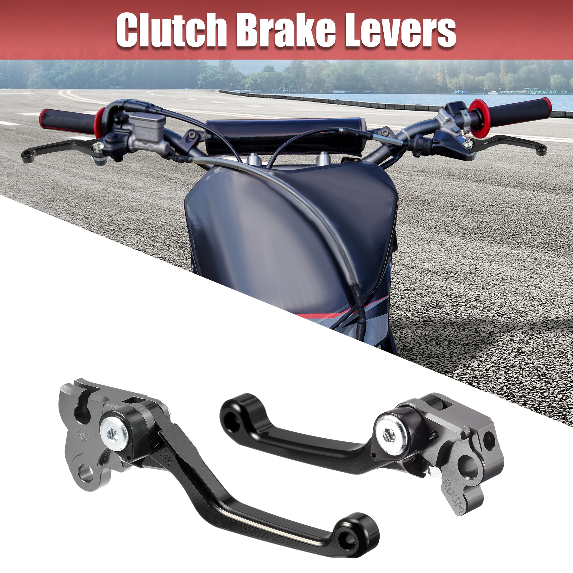 

Motoforti Motorcycle CNC Brake Clutch Levers Adjustable Folding Handle Lever Handlebar for Honda CRF230F 2003-2017 1 Pair