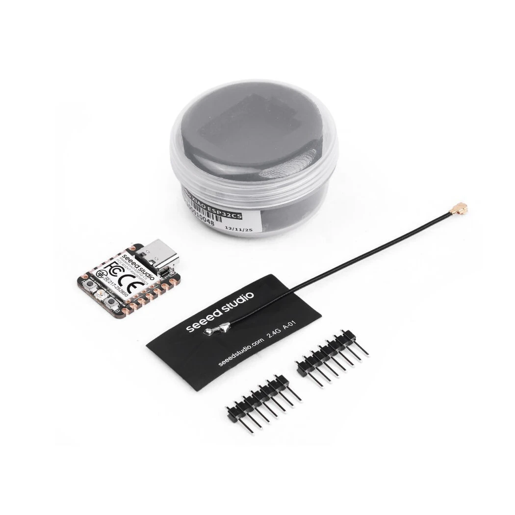 Seeed XIAO ESP32-C5 First XIAO ESP32C5 2.4 GHz 5 GHz Dual-Band Wi-Fi 6, Bluetooth 5(LE), IEEE 802.15.4 (Zigbee, Thread) Un-Solde