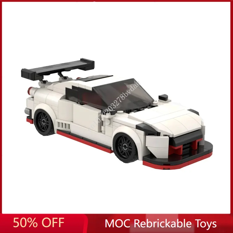 

346PCS MOC Speed Champions Nissan GT-R35 Sportscar Model Building Blocks Technology Bricks DIY Creative Assembly Kids Toys Gifts