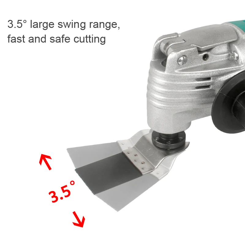 Oscillating Multi Tool Variable Speed Renovator Saw 380W 15000-22000RPM Electric Home Decoration Trimmer Woodworking Tool