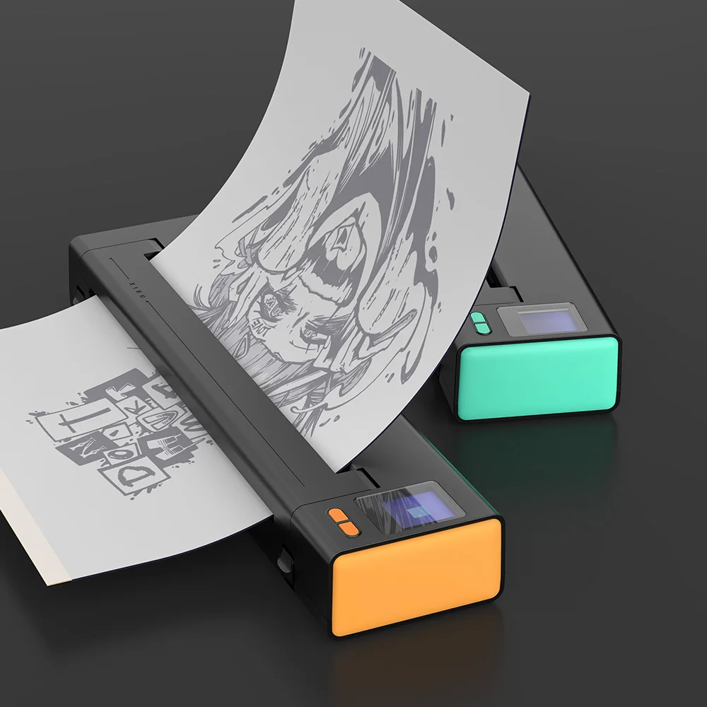 XIRU XR3 Tattoo Stencil Printer Thermal Wireless Tattoo Transfer  Machine Compatible with Smartphone & PC