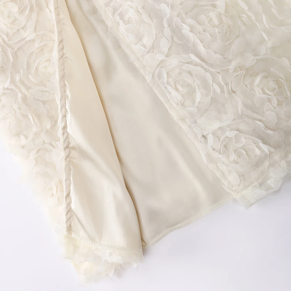 Suninheart Summer Floral Applique Mini Dress Sexy 2024 New Arrivals Orange V Neck Bodycon Party Dresses Satin Birthday Dress