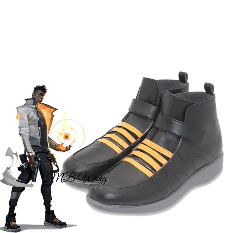 Game VALORANT Phoenix Cosplay Shoes Boots Anime Role Play Halloween Carnival Party Outfit Christmas Custom Made Women Men