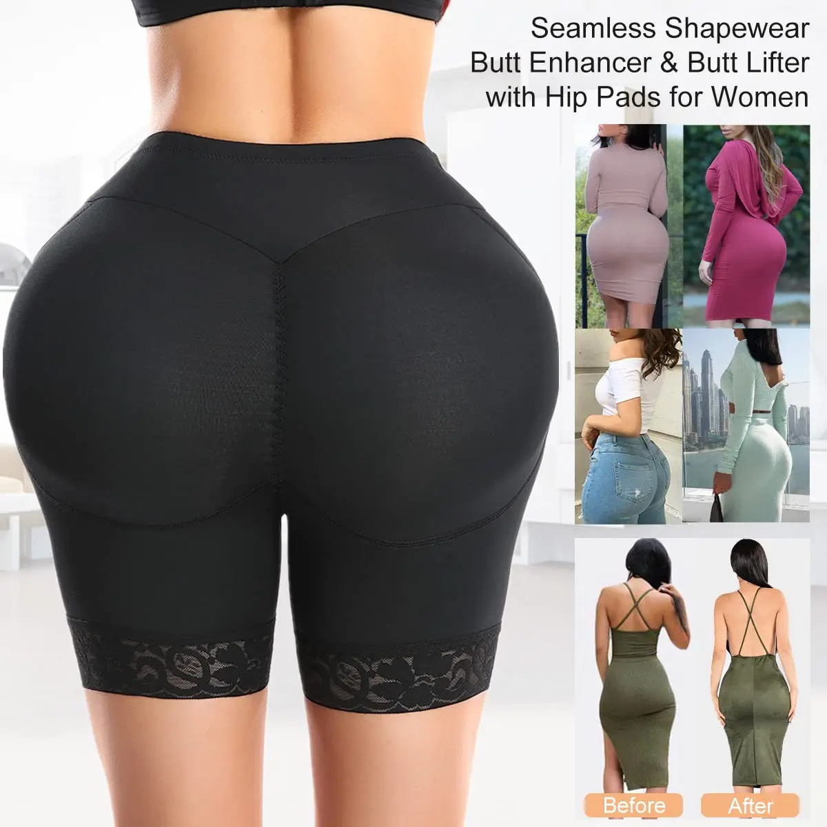 Butt Lifter Panties Faja Shorts Hip Enhancer Tummy Control Butt Lifting Shapewear Sexy Shaper Panties Seamless Shaping Underwear