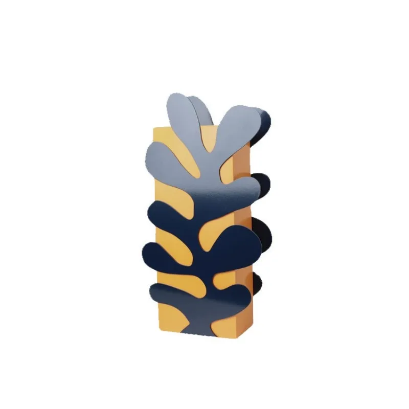 

Modern light luxury metal flower ware office home living room dining table art vase ornament