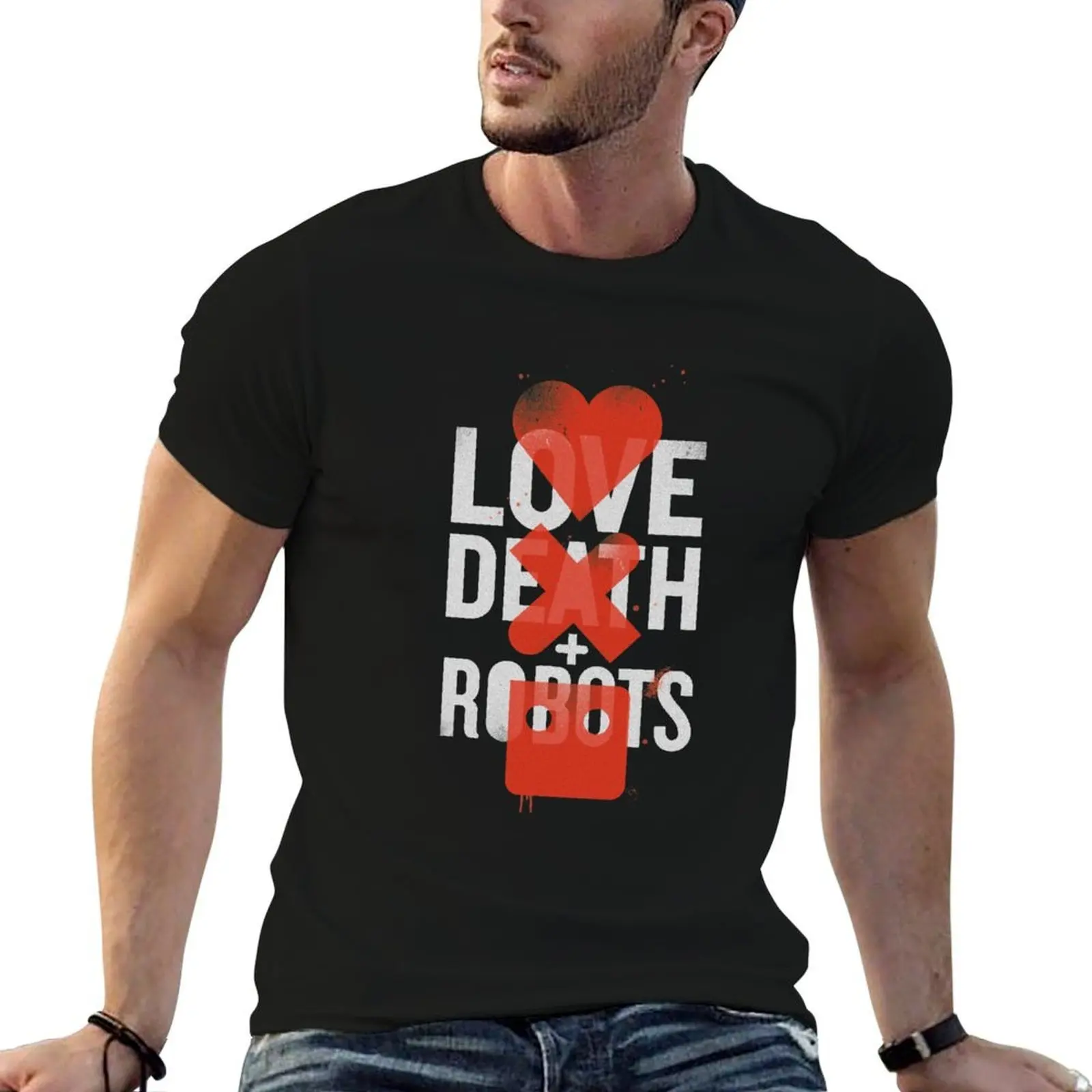 Love Death and Robots T-Shirt t shirts for man graphic funny essential t shirt man t shirt cotton T-shirt