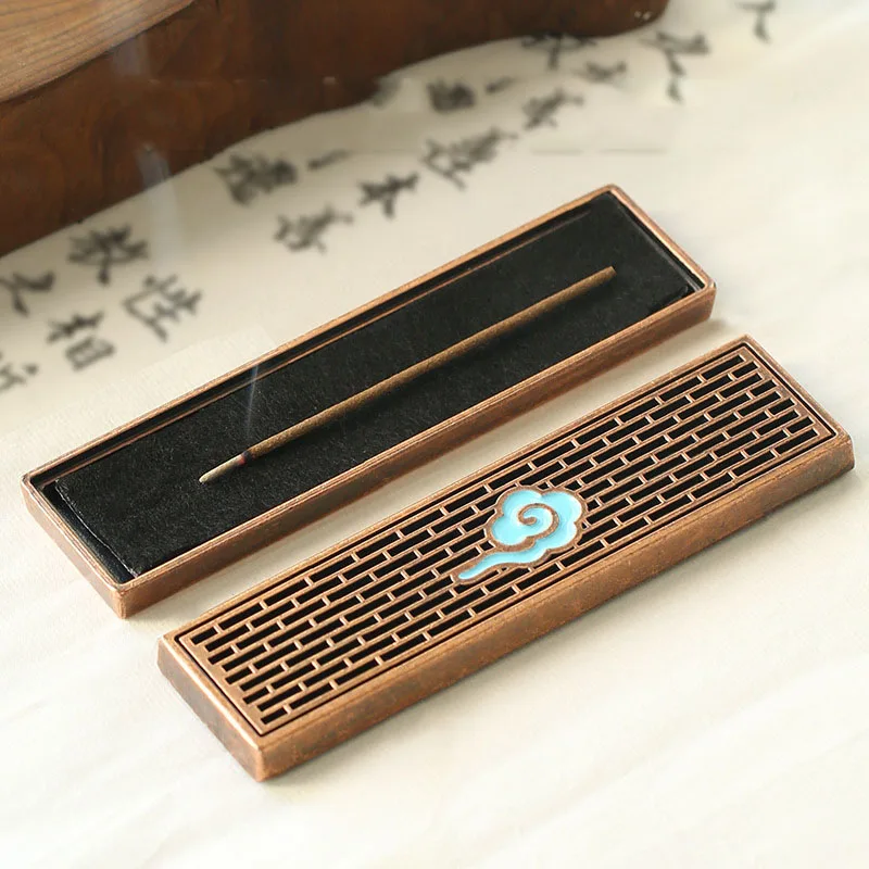 

14.8cm Short Wire Incense Burner Xiangyun Alloy Incense Burner Metal Incense Burner Yoga Meditation Incense Seat Incense Holder