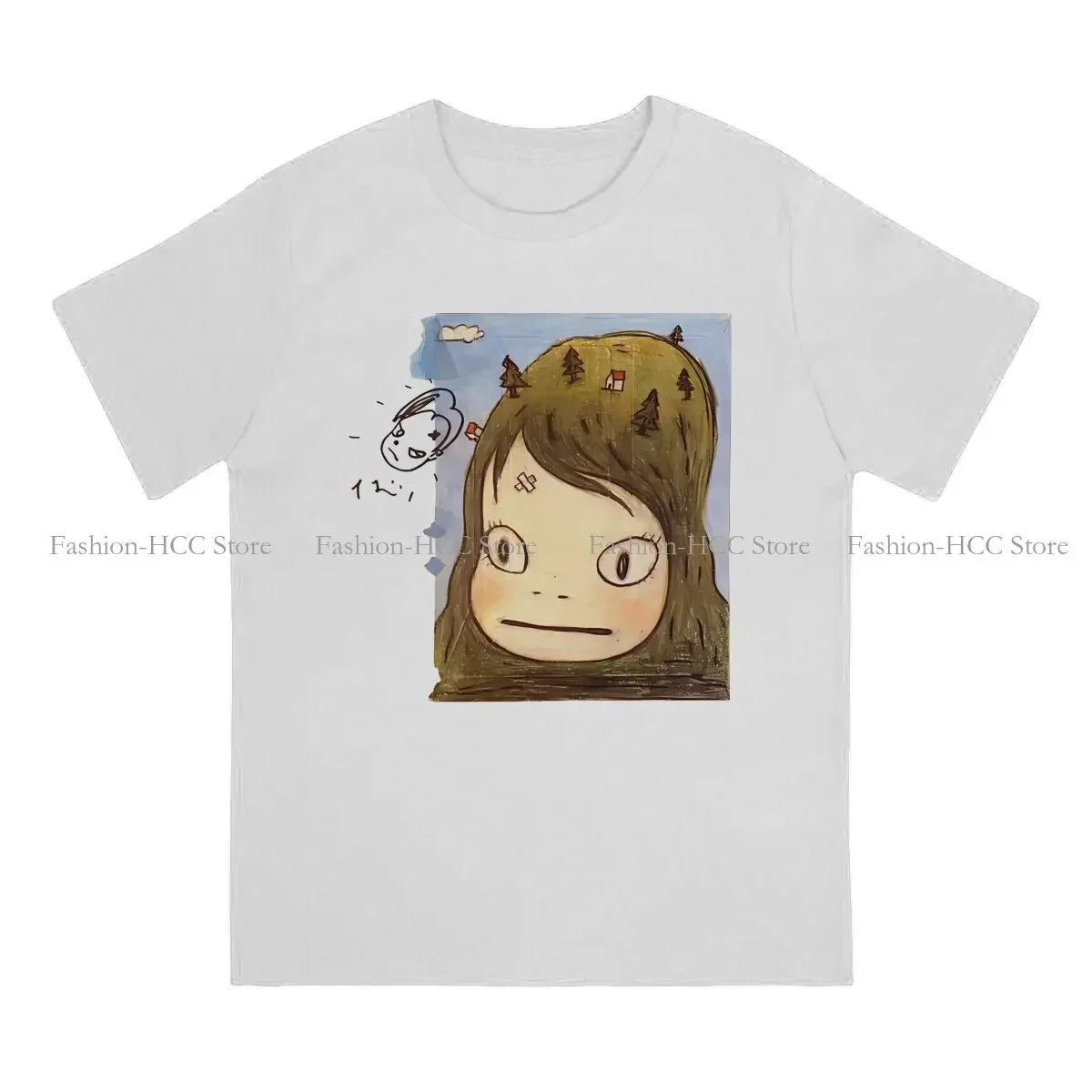 Girl Tree Poster Newest TShirts Yoshitomo Nara Men Harajuku Fabric Streetwear T Shirt