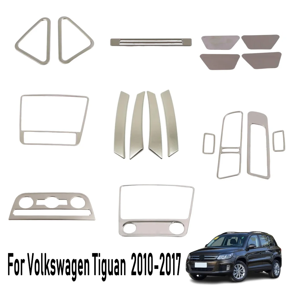 

Window Lift Cover Air Condition Vent Frame Trim Armrest Handle Accessories For Volkswagen VW Tiguan MK1 2010 2011 2012 2013-2016