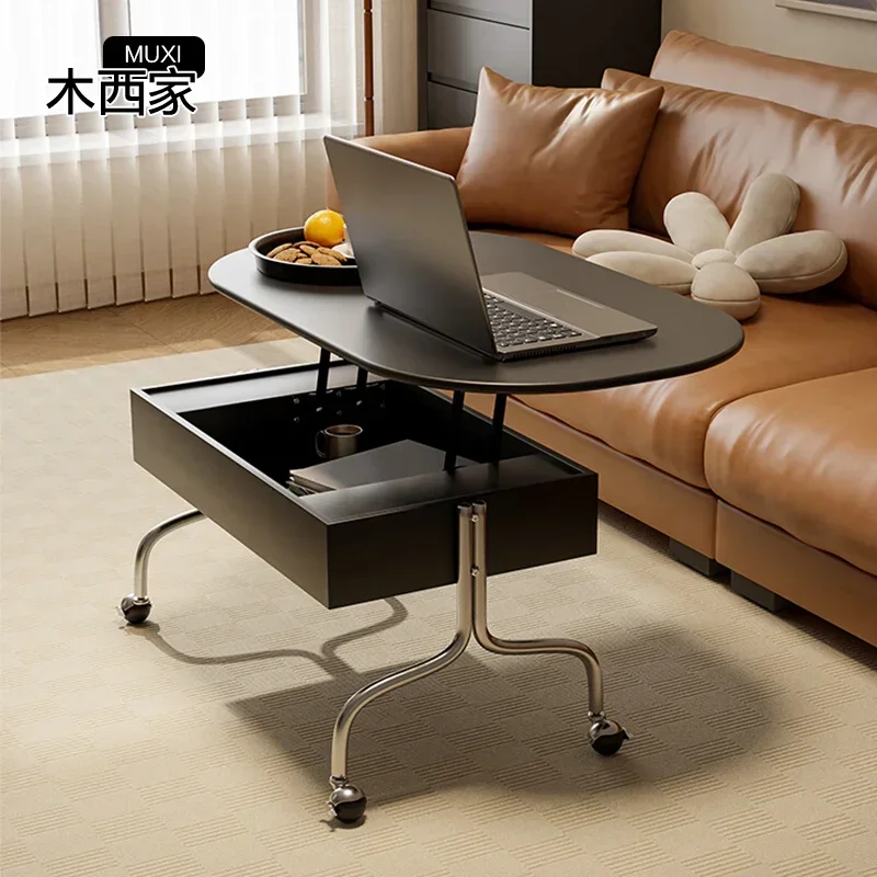 

Multi-Functional Lifting Small Apartment Living Room Bedroom Mid-Ancient Simple Writing Desk Small Table