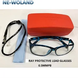Genuine ray protective lead glasses with front and side protection,0.5mmpb lead spectacles x ray gamma ray protection
