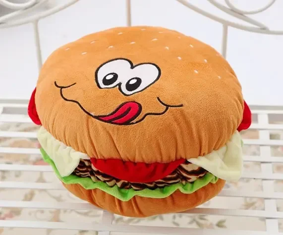 [ Funny ] 40cm soft hamburger pillow household act the role ofing is tasted super lovely creative gift swathes whimsy Baby toy