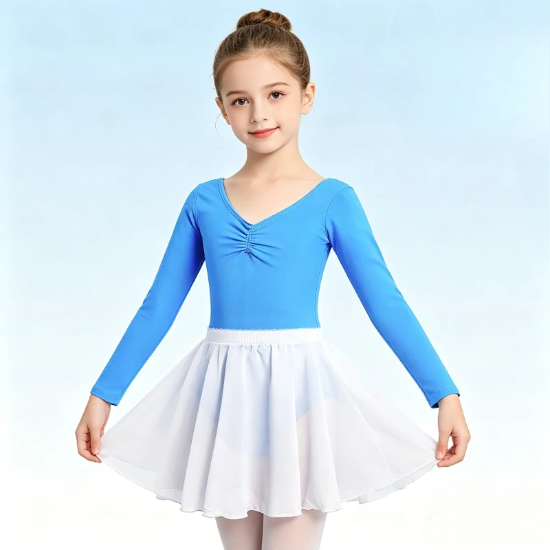 

Toddler Ballet Leotard Girls Dance Costume Chiffon Skirt Set Kids Gymnastics Outfit for Dance Children Ballerina Dress