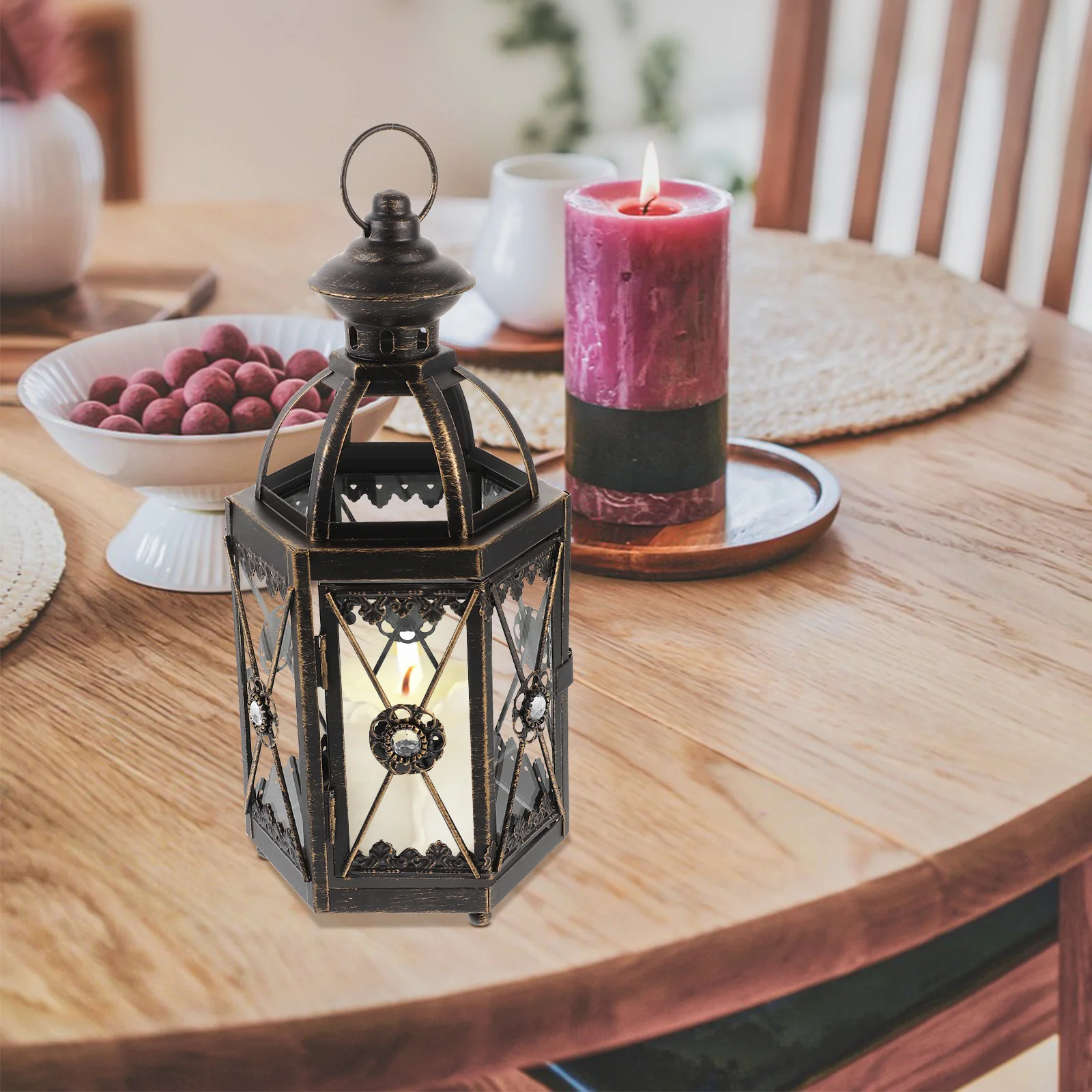 

Lantern Holder Lantern Iron Lantern Lantern Candlestick European Holder