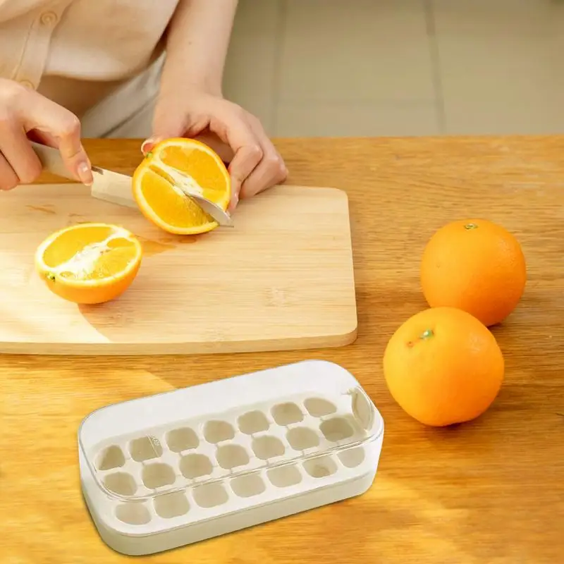 Ice Cube Maker Tray Ice Cube Trays For Freezer With Ice Box 21 Pcs Ice Cube Mold Ice Cube Tray Easy Press To Release Ice Cube