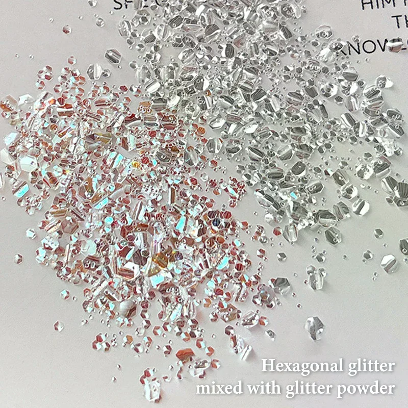 1 ボックスミニスパークリングネイルグリッタースパークリングネイルデコレーションネイルサロンデザインアクセサリー DIY ネイルアートデザイン