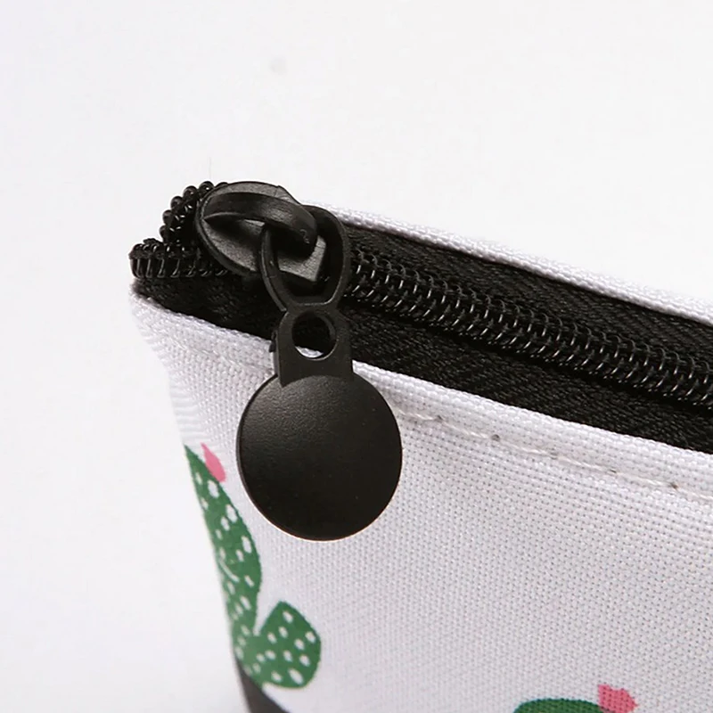 2024 New Student Coin Purse Canvas Mini Zipper Coin Bag Cute Small Purse Portable Women Wallet Change Purse Key Earphone Pouch