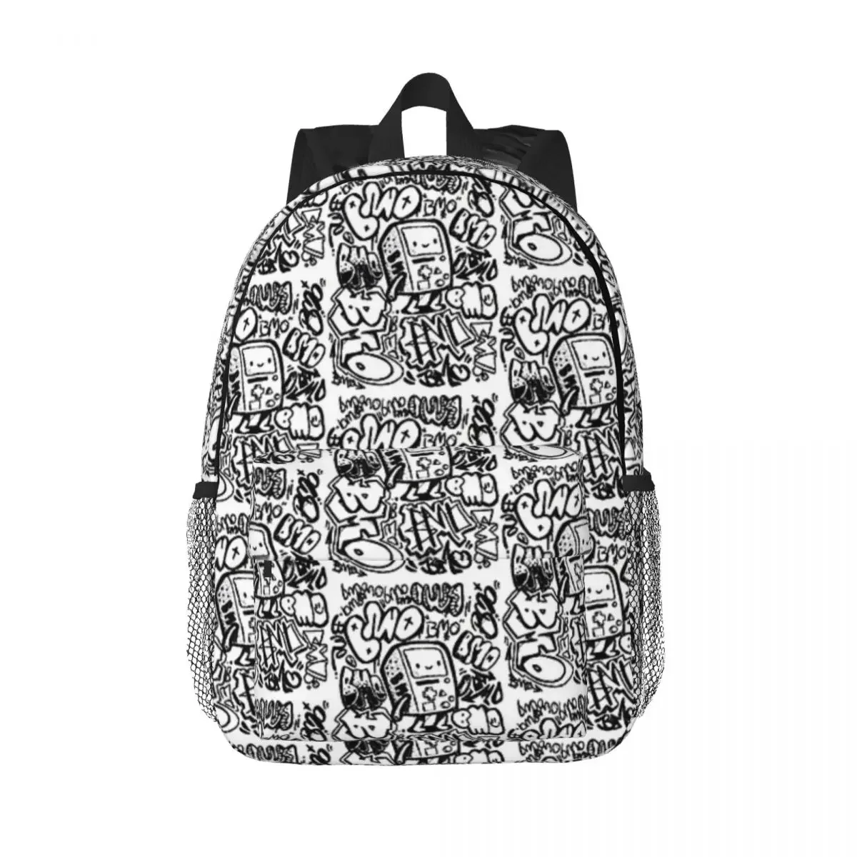 

BMO GRAFFITI Backpacks Boys Girls Bookbag Cartoon Children School Bags Laptop Rucksack Shoulder Bag Large Capacity