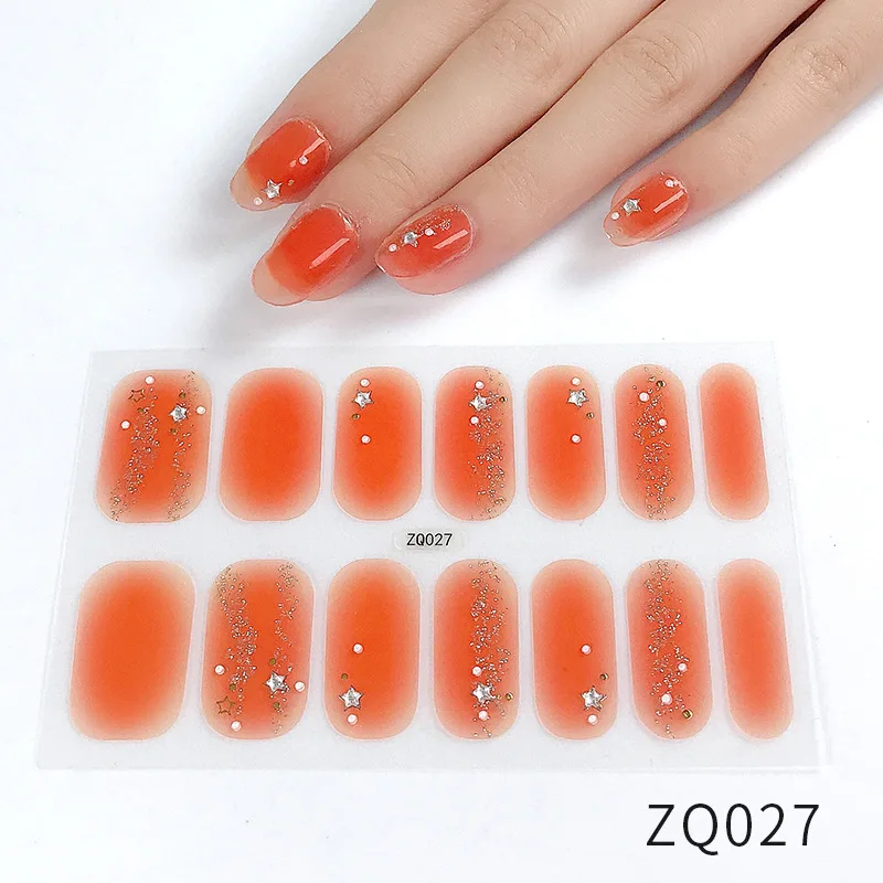 

MEBIS Nail Stickers ZQ 5D Nobake Gel Sticker Full Sticker Waterproof Nail Polish Film Nail Sticker Japanese Threedimensional Bro