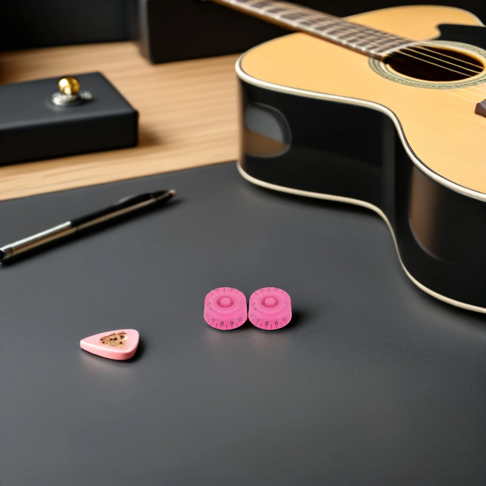 

4pcs Electric Knobs: Acrylic Volume Tone Control Parts For Guitar Bass Rotary Potentiometer Caps, Guitar Accessories